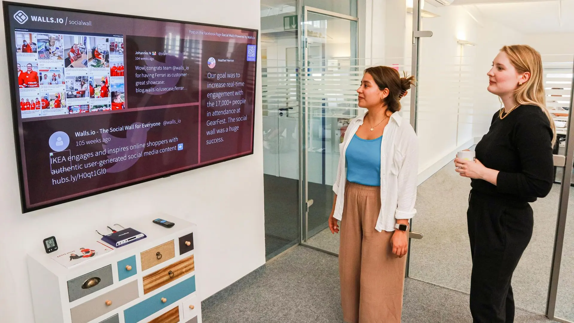 ecran affichage dynamique communication interne